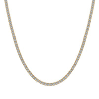 Delicate Round Shape Tennis Necklace