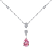 Dazzling Pear Cut Necklace
