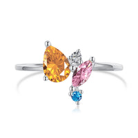 Radiant Colorful Multi Cut Daily Ring