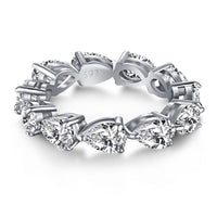 Exquisite Pear Cut Tennis Ring