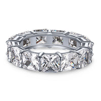 Elegant Princess Cut Tennis Ring